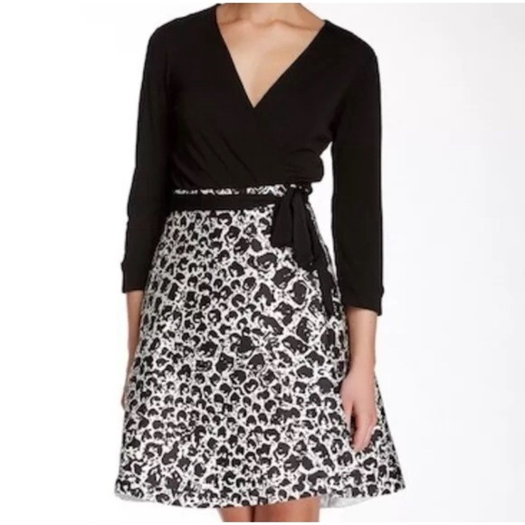 Diane Von Furstenberg Sz 4 Amelia Long Sleeve A-Line Midi Fit & Flare Wrap  Dress - threedaughtersproperties.com